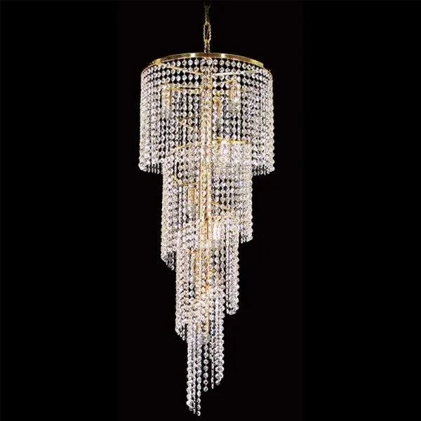 Minimalist Chandeliers for Sleek and Simple InteriorsMinimalist Chandeliers for Sleek and Simple InteriorsAsfour Crystal 8Lt Chandelier in Chrome or Gold