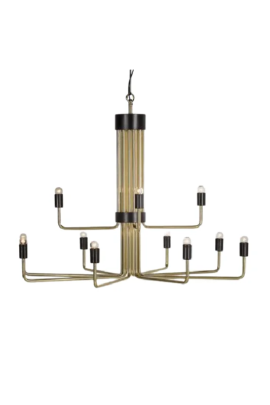 Traditional Brass Chandeliers for Classic InteriorsTraditional Brass Chandeliers for Classic InteriorsBrass Framed 12 Light Chandelier | Andrew Martin Le Marais