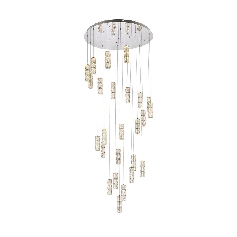 Chandeliers with Frosted Glass for a Softer Light DiffusionChandeliers with Frosted Glass for a Softer Light DiffusionElegant Polaris 3500D42C Chandelier Light - Chrome Chandeliers with Frosted Glass for a Softer Light DiffusionChandeliers with Frosted Glass for a Softer Light DiffusionElegant Polaris 3500D42C Chandelier Light - Chrome