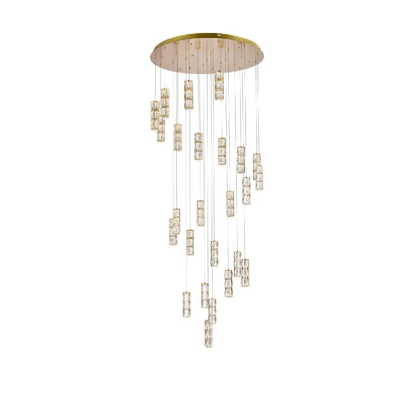 Mid - Century Modern Chandeliers for Vintage AppealMid - Century Modern Chandeliers for Vintage AppealElegant Polaris 3500D42G Chandelier Light - Gold