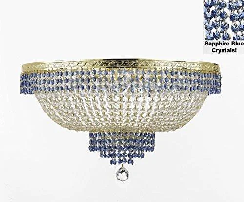 Chandeliers with Metal Frames in Copper FinishChandeliers with Metal Frames in Copper FinishFlush French Empire Crystal Chandelier Lighting Trimmed With Sapphire Blue Crystal Good For Dining Room Foyer Entryway Family Room And More H18" X W24" - F93-B83/Cg/Flush/870/9 Chandeliers with Metal Frames in Copper FinishChandeliers with Metal Frames in Copper FinishFlush French Empire Crystal Chandelier Lighting Trimmed With Sapphire Blue Crystal Good For Dining Room Foyer Entryway Family Room And More H18" X W24" - F93-B83/Cg/Flush/870/9