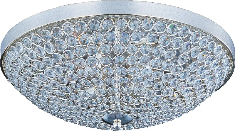 Chandeliers with Metal Frames in Black FinishChandeliers with Metal Frames in Black FinishGlimmer 4-Light Flush Mount Plated Silver - C157-39871BCPS