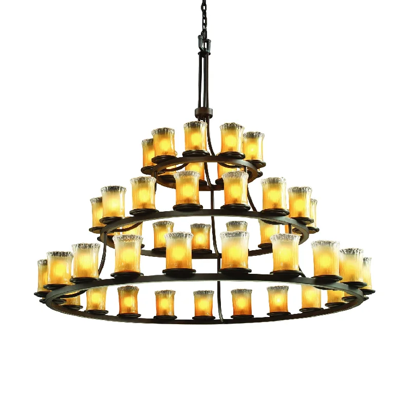 Small Chandeliers for Compact RoomsSmall Chandeliers for Compact RoomsJustice Designs Veneto Luce GLA-8714-16-GLDC-DBRZ Chandelier Light - Dark Bronze