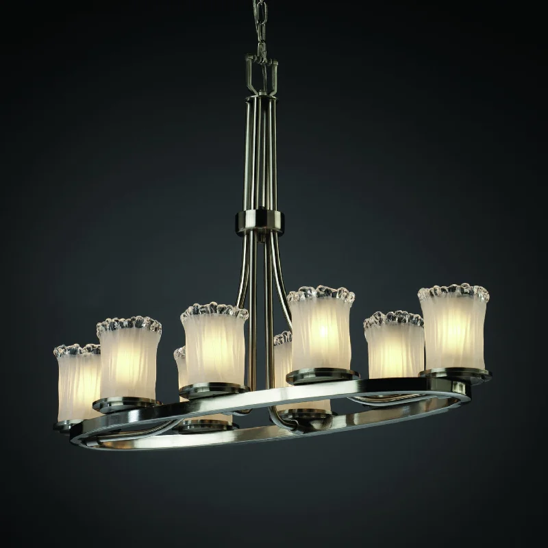 Chandeliers with Pendant Lights for a Stylish LookChandeliers with Pendant Lights for a Stylish LookJustice Designs Veneto Luce GLA-8751-16-WTFR-NCKL Chandelier Light - Brushed Nickel Chandeliers with Pendant Lights for a Stylish LookChandeliers with Pendant Lights for a Stylish LookJustice Designs Veneto Luce GLA-8751-16-WTFR-NCKL Chandelier Light - Brushed Nickel