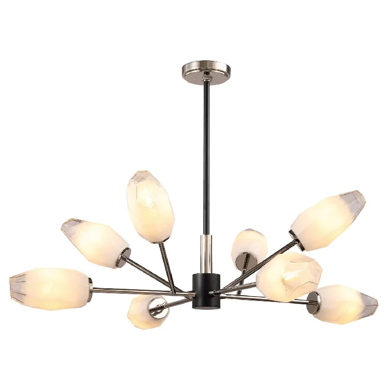 Rustic Wood Chandeliers for Country - Style HousesRustic Wood Chandeliers for Country - Style HousesKanova & Co. Glacier KCH0114-15PN Chandelier Light - Polished Nickel