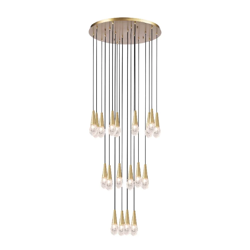 Chandeliers with Frosted Glass for a Softer Light DiffusionChandeliers with Frosted Glass for a Softer Light DiffusionKanova & Co. Montauk KCH3204R-20BS Chandelier Light - Burnished Brass Chandeliers with Frosted Glass for a Softer Light DiffusionChandeliers with Frosted Glass for a Softer Light DiffusionKanova & Co. Montauk KCH3204R-20BS Chandelier Light - Burnished Brass