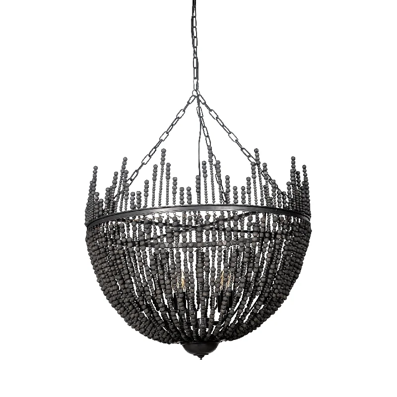 Bohemian - Style Beaded Chandeliers for Eclectic DecorBohemian - Style Beaded Chandeliers for Eclectic DecorLiam Chandelier Black Wood Bohemian - Style Beaded Chandeliers for Eclectic DecorBohemian - Style Beaded Chandeliers for Eclectic DecorLiam Chandelier Black Wood