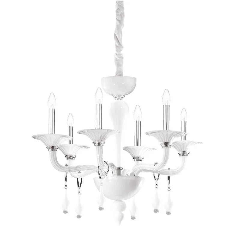 Large Chandeliers for Grand Halls and FoyersLarge Chandeliers for Grand Halls and FoyersMiramare Chandelier 6Lt in White Large Chandeliers for Grand Halls and FoyersLarge Chandeliers for Grand Halls and FoyersMiramare Chandelier 6Lt in White
