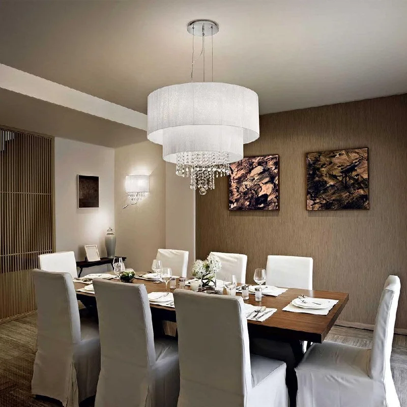 Chandeliers for Dining Rooms to Set the Mood for MealsChandeliers for Dining Rooms to Set the Mood for MealsOpera Chandelier 6Lt in White