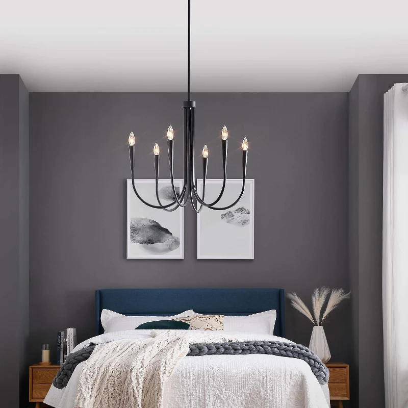 Chandeliers with Metal Frames in Silver FinishChandeliers with Metal Frames in Silver FinishPenrose 6-Light Chandelier by Modway Chandeliers with Metal Frames in Silver FinishChandeliers with Metal Frames in Silver FinishPenrose 6-Light Chandelier by Modway