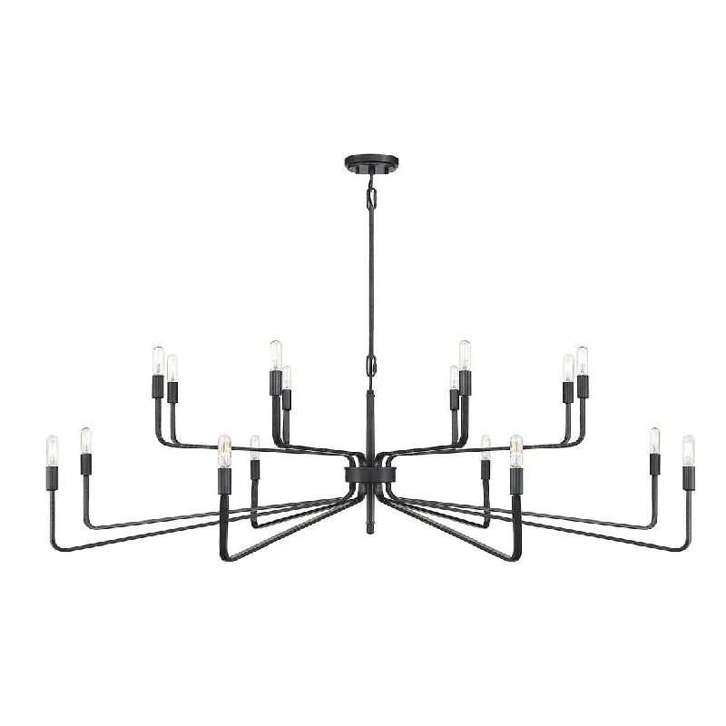 Chandeliers with Metal Frames in Black FinishChandeliers with Metal Frames in Black FinishSalem 16-Light Chandelier Chandeliers with Metal Frames in Black FinishChandeliers with Metal Frames in Black FinishSalem 16-Light Chandelier