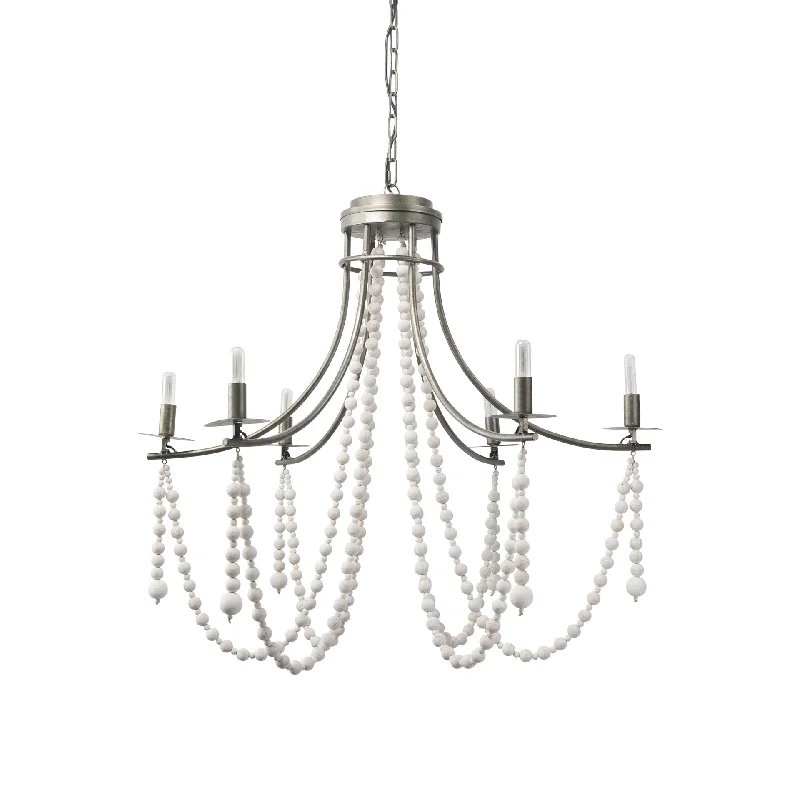 Chandeliers for Low Ceilings to Avoid OvercrowdingChandeliers for Low Ceilings to Avoid OvercrowdingSelma Chandelier White Wood | Silver Metal Chandeliers for Low Ceilings to Avoid OvercrowdingChandeliers for Low Ceilings to Avoid OvercrowdingSelma Chandelier White Wood | Silver Metal