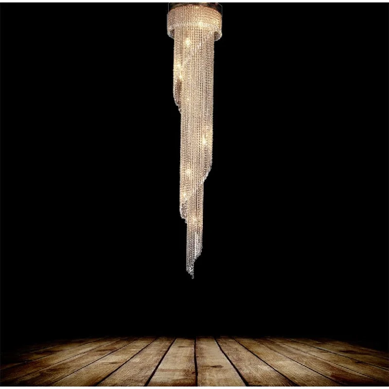 Chandeliers with Metal Frames in Bronze FinishChandeliers with Metal Frames in Bronze FinishSpiral Crystal Chandelier 12Lt E14 in Gold Superlux Lighting - CRI-SPIR-2M