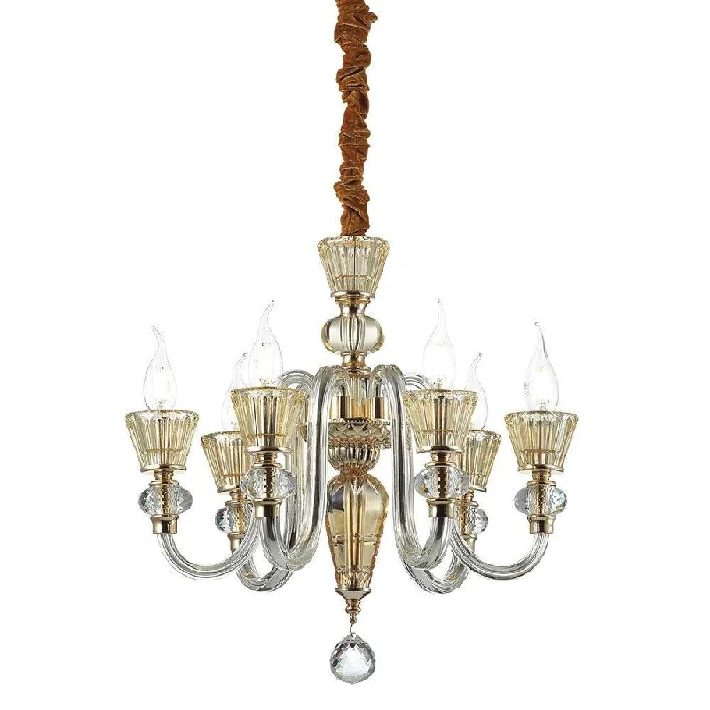 Chandeliers with Clear Crystal for a Sparkling EffectChandeliers with Clear Crystal for a Sparkling EffectStrauss 6Lt Chandelier in Gold Chandeliers with Clear Crystal for a Sparkling EffectChandeliers with Clear Crystal for a Sparkling EffectStrauss 6Lt Chandelier in Gold