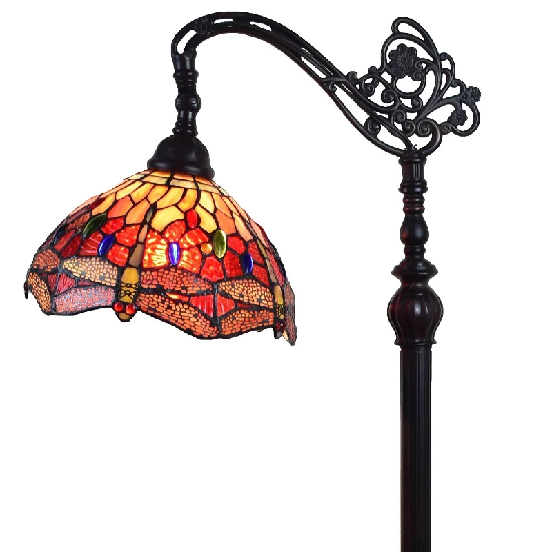 Modern Minimalist Floor Lamp for Contemporary Living RoomsModern Minimalist Floor Lamp for Contemporary Living RoomsAmora Lighting AM079FL10B Tiffany Style Dragonfly Reading Floor Lamp 62" High