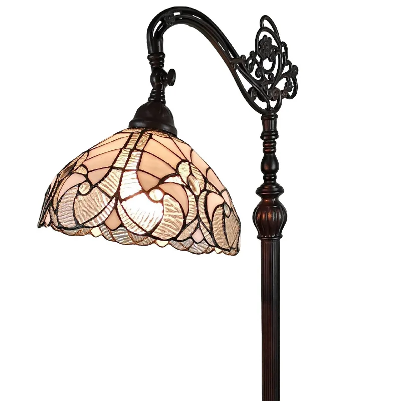 Industrial Style Floor Lamp with Exposed Bulbs for Loft ApartmentsIndustrial Style Floor Lamp with Exposed Bulbs for Loft ApartmentsAmora Lighting AM262FL11B Tiffany-style White Reading Floor Lamp 62" High
