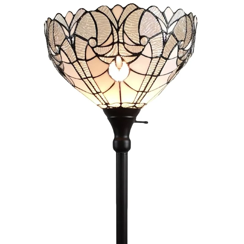 Way Switch Floor Lamp for Multiple Light Intensity Levels Way Switch Floor Lamp for Multiple Light Intensity LevelsAmora Lighting AM266FL14B White Tiffany-style Torchiere Floor Lamp 72" Tall Way Switch Floor Lamp for Multiple Light Intensity Levels Way Switch Floor Lamp for Multiple Light Intensity LevelsAmora Lighting AM266FL14B White Tiffany-style Torchiere Floor Lamp 72" Tall