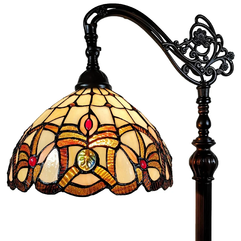 Fabric Floor Lamp with a Linen Shade for a Relaxed AestheticFabric Floor Lamp with a Linen Shade for a Relaxed AestheticAmora Lighting AM272FL11B Tiffany-Style Victorian Reading Floor Lamp 62" Tall