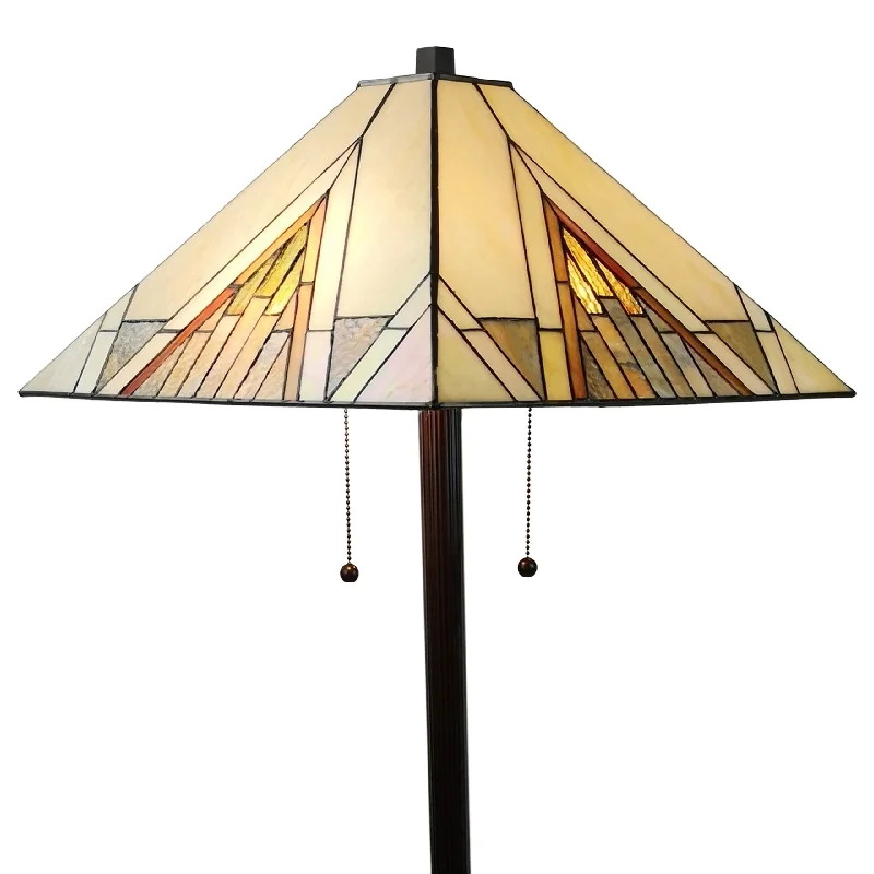 Victorian Style Floor Lamp for Traditional and Elegant InteriorsVictorian Style Floor Lamp for Traditional and Elegant InteriorsAmora Lighting AM351FL17 Tiffany Style Mission Standing Floor Lamp 62" Tall