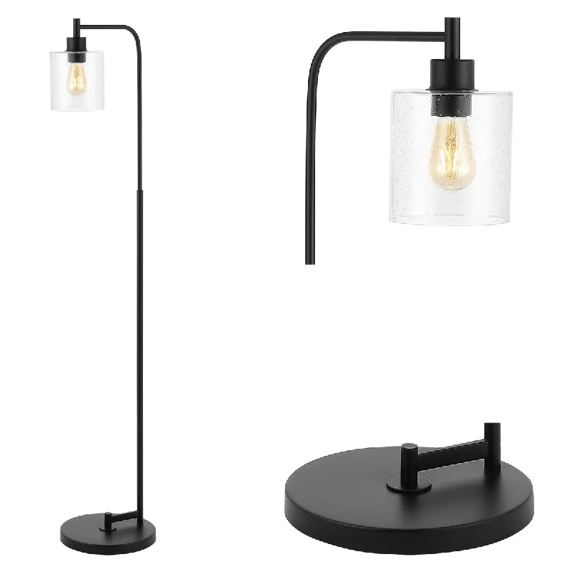 Bohemian Inspired Floor Lamp for Eclectic Home DecorBohemian Inspired Floor Lamp for Eclectic Home DecorAxel 60" Iron/Seeded Glass LED Floor Lamp, Black by JONATHAN Y - 1 Bulb Bohemian Inspired Floor Lamp for Eclectic Home DecorBohemian Inspired Floor Lamp for Eclectic Home DecorAxel 60" Iron/Seeded Glass LED Floor Lamp, Black by JONATHAN Y - 1 Bulb