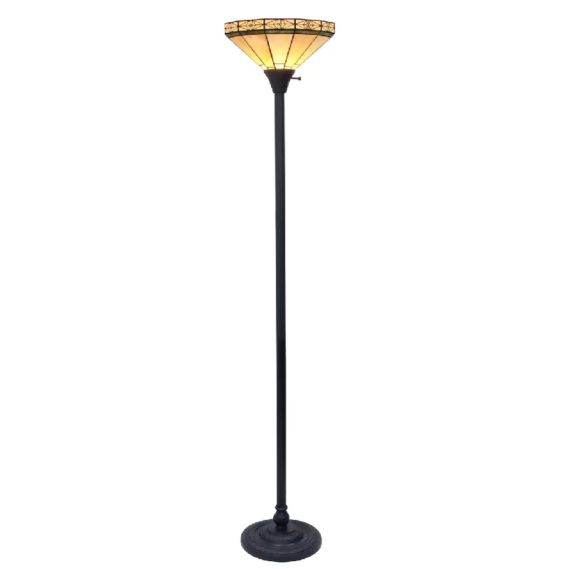 Marble Base Floor Lamp for a Touch of LuxuryMarble Base Floor Lamp for a Touch of LuxuryChloe Lighting Ch31315mi14-Tf1 Belle Tiffany-Style Mission Blackish Bronze 1 Light Torchiere Lamp 14" Shade
