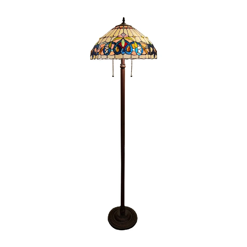 Adjustable Height Floor Lamp for Versatile Lighting NeedsAdjustable Height Floor Lamp for Versatile Lighting NeedsChloe Lighting Ch3t353bv18-Fl2 Serenity Victorian Tiffany-Style Dark Bronze 2 Light Floor Lamp 18" Wide