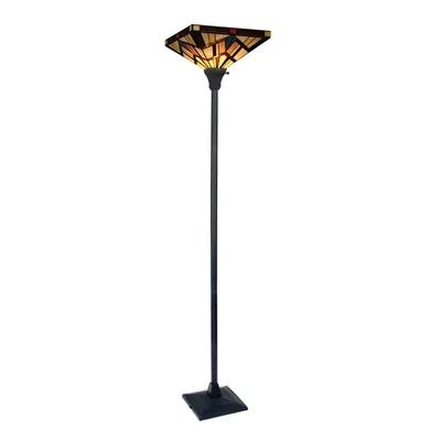 Metal Floor Lamp with a Matte Black Finish for a Sleek LookMetal Floor Lamp with a Matte Black Finish for a Sleek LookChloe Lighting Ch3t523bm14-Tf1 Vincent Tiffany-Style Dark Bronze 1 Light Torchiere Lamp 14" Shade Metal Floor Lamp with a Matte Black Finish for a Sleek LookMetal Floor Lamp with a Matte Black Finish for a Sleek LookChloe Lighting Ch3t523bm14-Tf1 Vincent Tiffany-Style Dark Bronze 1 Light Torchiere Lamp 14" Shade