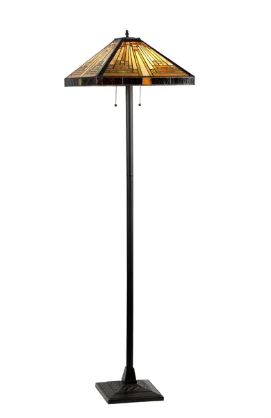 Marble Base Floor Lamp for a Touch of LuxuryMarble Base Floor Lamp for a Touch of LuxuryChloe Lighting CH33359MR18-FL2 Innes Tiffany-style 2 Light Mission Floor Lamp 18`` Shade