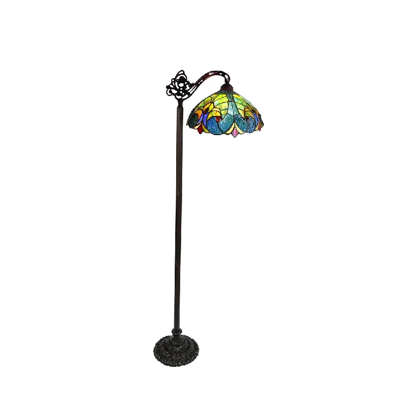 Fabric Floor Lamp with a Linen Shade for a Relaxed AestheticFabric Floor Lamp with a Linen Shade for a Relaxed AestheticChloe Lighting CH18780VT13-RF1 Liaison Tiffany-Style 1 Light Victorian Reading Floor Lamp 13`` Shade