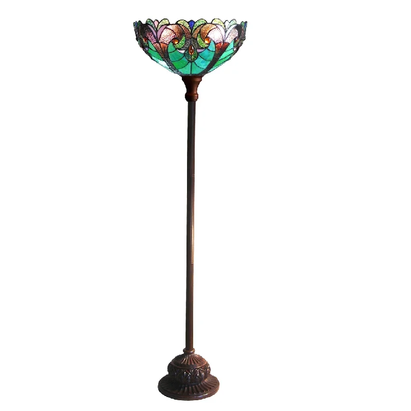  Way Switch Floor Lamp for Multiple Light Intensity Levels Way Switch Floor Lamp for Multiple Light Intensity LevelsChloe Lighting CH18780VG15-TF1 Liaison Tiffany-Style 1 Light Victorian Torchiere Floor Lamp 15`` Shade