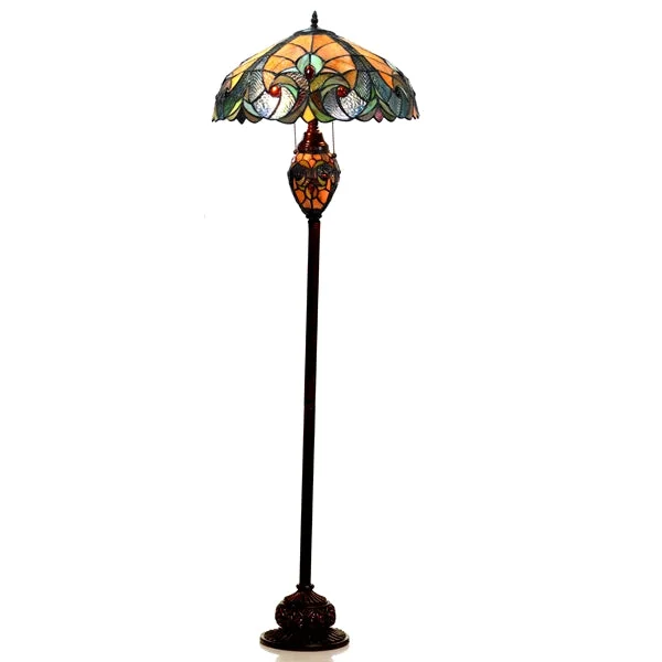 Smart Floor Lamp with Voice Control and Bluetooth ConnectivitySmart Floor Lamp with Voice Control and Bluetooth ConnectivityChloe Lighting CH18780VA18-DF3 Liaison Tiffany-Style 3 Light Victorian Double Lit Floor Lamp 18`` Shade