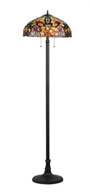 Industrial Style Floor Lamp with Exposed Bulbs for Loft ApartmentsIndustrial Style Floor Lamp with Exposed Bulbs for Loft ApartmentsChloe Lighting CH33456GV18-FL2 Libby Tiffany-style 2 Light Victorian Floor Lamp 18`` Shade