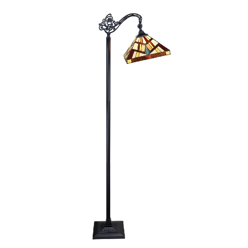 Fabric Floor Lamp with a Linen Shade for a Relaxed AestheticFabric Floor Lamp with a Linen Shade for a Relaxed AestheticChloe Lighting Vincent Tiffany-Style 1-Light Mission Reading Floor Lamp 11"