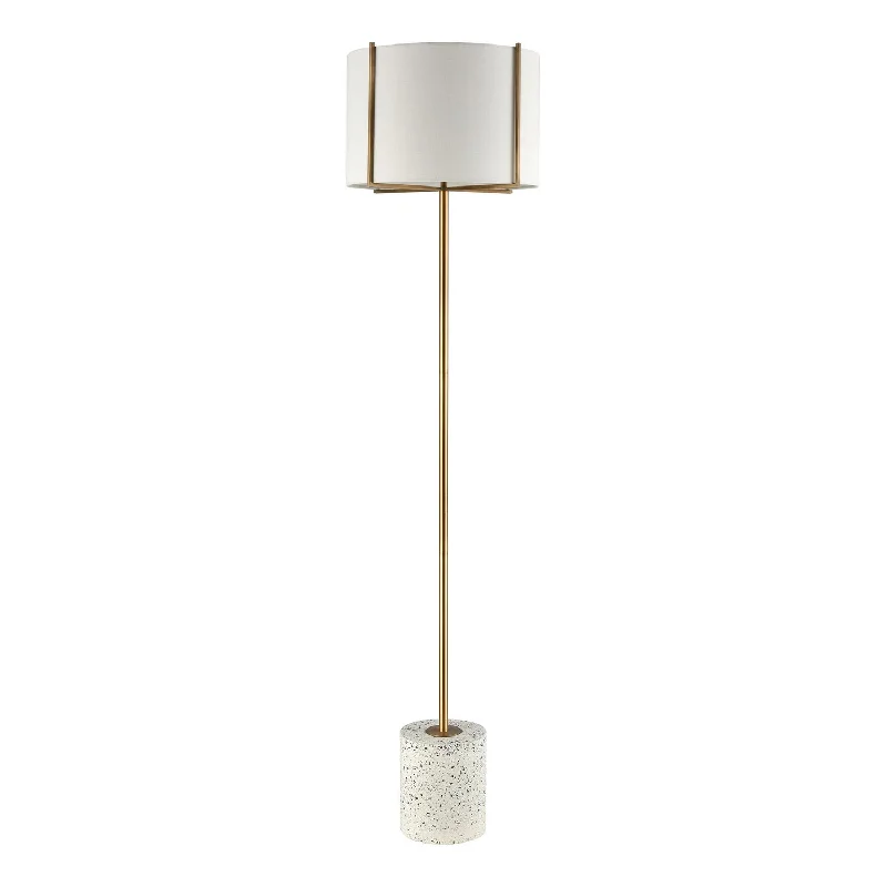 Marble Base Floor Lamp for a Touch of LuxuryMarble Base Floor Lamp for a Touch of LuxuryElk Lighting D4550  Trussed Lamp White