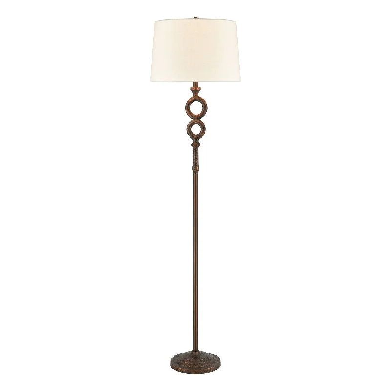 Wood Floor Lamp with Natural Grain for a Warm and Organic FeelWood Floor Lamp with Natural Grain for a Warm and Organic FeelElk Lighting D4604  Hammered Home Lamp Bronze