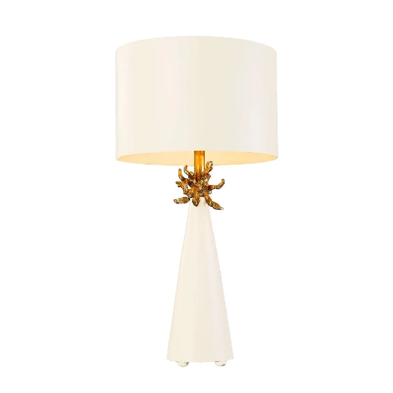 Wood Floor Lamp with Natural Grain for a Warm and Organic FeelWood Floor Lamp with Natural Grain for a Warm and Organic FeelFlambeau Neo 1 Light White Table Lamp