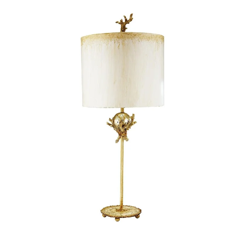 Rustic Farmhouse Style Floor Lamp for Cozy BedroomsRustic Farmhouse Style Floor Lamp for Cozy BedroomsFlambeau Trellis 1 Light Table Lamp - Patina & Silver Leaf