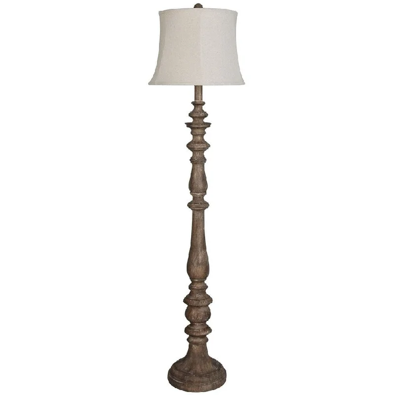Glass Floor Lamp with Frosted Shades for Soft Diffused LightGlass Floor Lamp with Frosted Shades for Soft Diffused LightFloor Lamp - 52.5" Height
