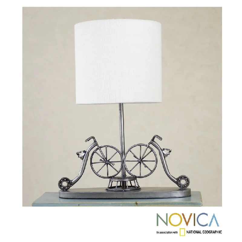 Fabric Floor Lamp with a Linen Shade for a Relaxed AestheticFabric Floor Lamp with a Linen Shade for a Relaxed AestheticHandmade Recycled Metal 'Rustic Vintage Bicycles' Table Lamp (Mexico) Fabric Floor Lamp with a Linen Shade for a Relaxed AestheticFabric Floor Lamp with a Linen Shade for a Relaxed AestheticHandmade Recycled Metal 'Rustic Vintage Bicycles' Table Lamp (Mexico)
