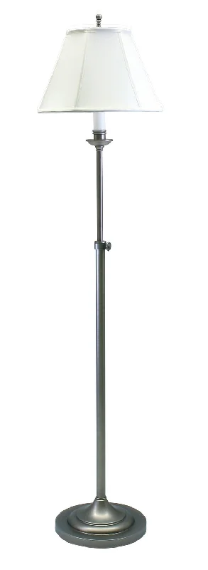 Glass Floor Lamp with Frosted Shades for Soft Diffused LightGlass Floor Lamp with Frosted Shades for Soft Diffused LightHouse Of Troy Lighting CL201-AS  Club Lamp Antique Silver