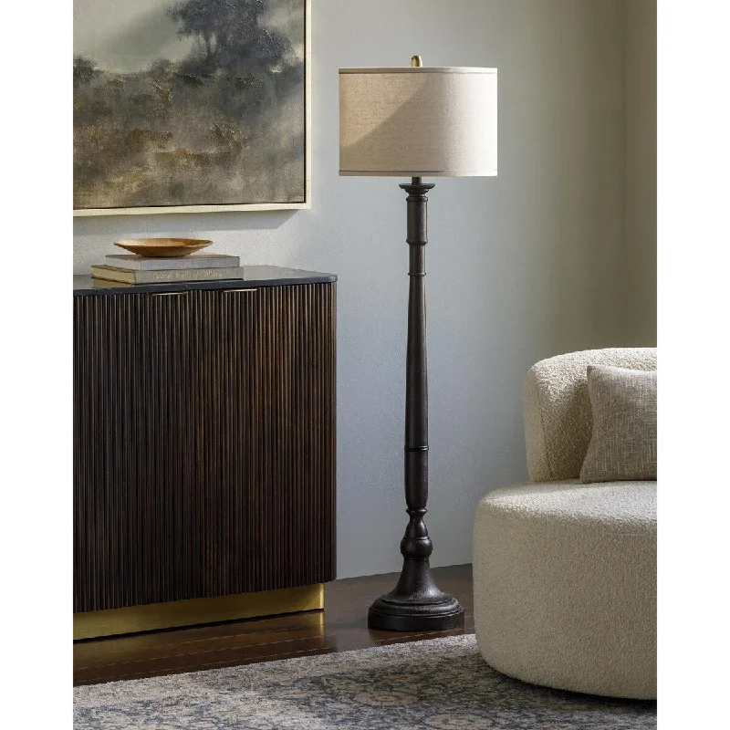 Metal Floor Lamp with a Matte Black Finish for a Sleek LookMetal Floor Lamp with a Matte Black Finish for a Sleek LookLivabliss Cory Cabin & Lodge Accent Floor Lamp