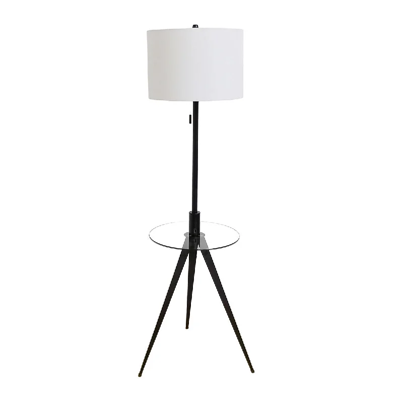 Wood Floor Lamp with Natural Grain for a Warm and Organic FeelWood Floor Lamp with Natural Grain for a Warm and Organic FeelLuce Lumen Lighting LL1892-08  One Light Floor Lamp Lamp Black