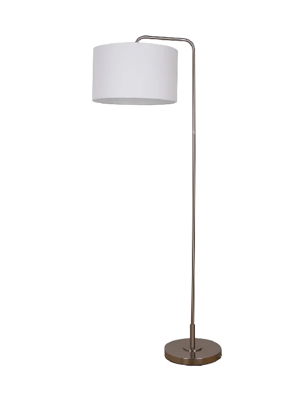 Wood Floor Lamp with Natural Grain for a Warm and Organic FeelWood Floor Lamp with Natural Grain for a Warm and Organic FeelLuce Lumen Lighting LL2038-89  One Light Floor Lamp Lamp Pewter, Nickel, Silver