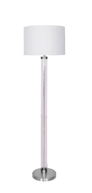 Wood Floor Lamp with Natural Grain for a Warm and Organic FeelWood Floor Lamp with Natural Grain for a Warm and Organic FeelLuce Lumen Lighting LL2180  One Light Floor Lamp Lamp Pewter, Nickel, Silver