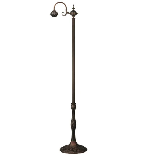 Wood Floor Lamp with Natural Grain for a Warm and Organic FeelWood Floor Lamp with Natural Grain for a Warm and Organic FeelMeyda Lighting 12187 57.25"H Capri G Arm Floor Lamp Base