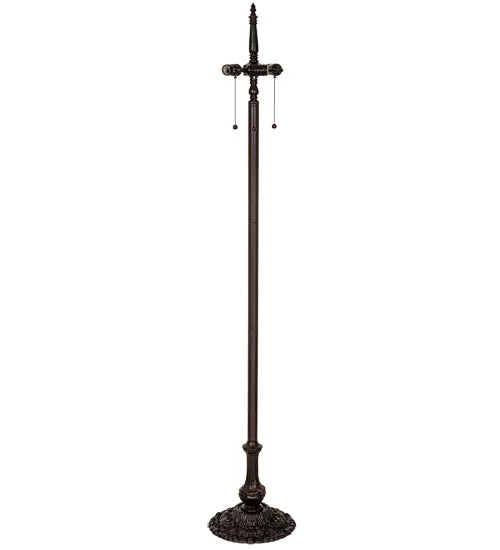 Glass Floor Lamp with Frosted Shades for Soft Diffused LightGlass Floor Lamp with Frosted Shades for Soft Diffused LightMeyda Lighting 237018 60" High Floral 3 Light Floor Lamp Base