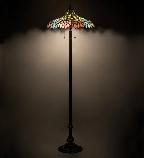 Modern Minimalist Floor Lamp for Contemporary Living RoomsModern Minimalist Floor Lamp for Contemporary Living RoomsMeyda Lighting 242789 60" High Wisteria Floor Lamp