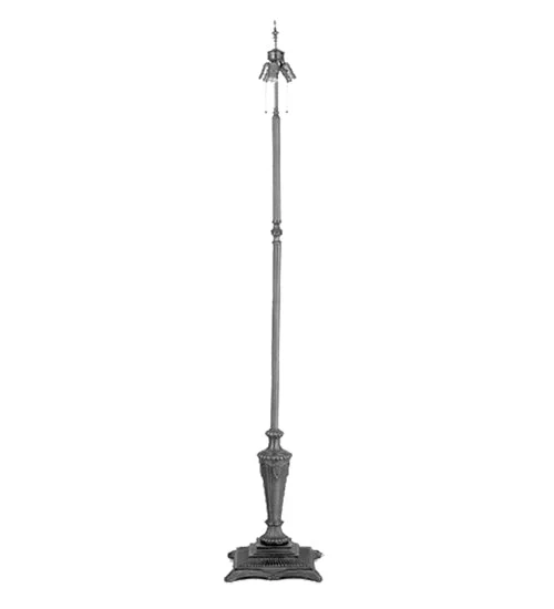 USB Charging Port Floor Lamp for Convenient Device ChargingUSB Charging Port Floor Lamp for Convenient Device ChargingMeyda Lighting 24668 65" Fluted Fleur Floor Lamp Base/3LT"V"PC