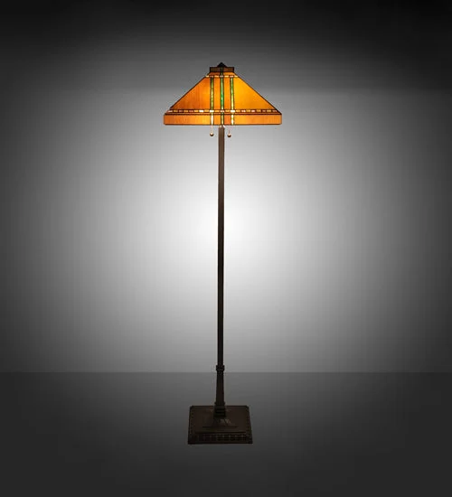 Metal Floor Lamp with a Matte Black Finish for a Sleek LookMetal Floor Lamp with a Matte Black Finish for a Sleek LookMeyda Lighting 28397 62"H Prairie Corn Floor Lamp