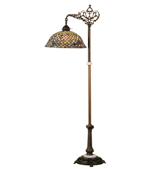 Dimmable Floor Lamp for Adjustable Lighting AmbianceDimmable Floor Lamp for Adjustable Lighting AmbianceMeyda Lighting 65838 60"H Tiffany Fishscale Bridge Arm Floor Lamp Dimmable Floor Lamp for Adjustable Lighting AmbianceDimmable Floor Lamp for Adjustable Lighting AmbianceMeyda Lighting 65838 60"H Tiffany Fishscale Bridge Arm Floor Lamp